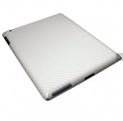 xGear ExoSkin Carbon - комплект карбоново фолио за iPad 4/3 (сребрист) 1