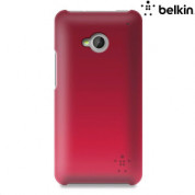 Belkin Micra Glam - поликарбонатов кейс за HTC One (червен) 1
