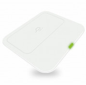 Zens Induction Wireless Charger Pad - док станция за безжично зареждане на Qi съвместими устройства (бяла)