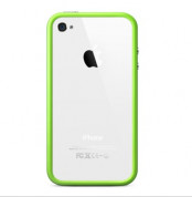 Apple iPhone 5, iPhone 5S, iPhone SE Bumper - силиконов бъмпер за iPhone 5, iPhone 5S, iPhone SE (зелен) 2