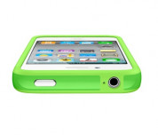 Apple iPhone 5, iPhone 5S, iPhone SE Bumper - силиконов бъмпер за iPhone 5, iPhone 5S, iPhone SE (зелен) 4