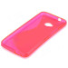 S-Line Cover Case - силиконов калъф за HTC ONE M7 (розов-прозрачен) 3