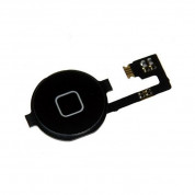 Apple Home Button Key Cable - оригинален лентов кабел за Home бутона (с бутона) за iPhone 4 (черен)