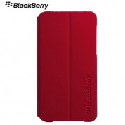 Blackberry Flip Shell - флип кожен кейс за Blackberry Z10 (червен)