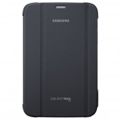 Samsung Book Cover Case - хибриден кожен калъф и поставка за Samsung Galaxy Note 8.0 (тъмносив)