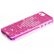 Bling My Thing Heart Extravaganza - кейс с кристали Сваровски за iPhone 5, iPhone 5S, iPhone SE (розов) 2