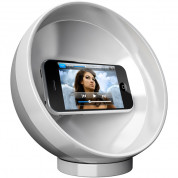 Clingo Parabolic Sound - акустична озвучителна система за iPhone и смартфони до 5 инча (бяла) 1