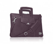 Urbano Genuine Premium Cowhide Brief - кожена чанта (естествена кожа) за MacBook Pro 15 и лаптопи до 15 ин. (лилав)