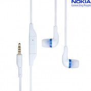 Nokia Headset WH-205 Stereo Headset - слушалки с микрофон за мобилни устройства (bulk package) (бял)