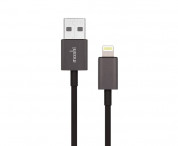 Moshi Lightning to USB Cable - USB кабел за iPhone с Lightning (100 см) (черен)