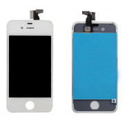 OEM iPhone 4S Display Unit - резервен дисплей за iPhone 4S (пълен комплект) - бял 1