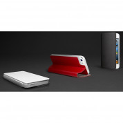 TwelveSouth SurfacePad Jet Black - кожен калъф с поставка за iPhone 5S, iPhone 5, iPhone SE (черен) 5