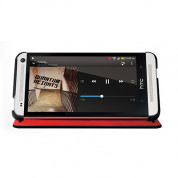 HTC Double Dip Flip HC V851 - оригинален кейс за HTC ONE mini (черен-червен) 1