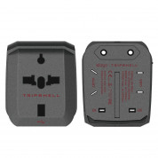Elago Tripshell World Travel Adapter & Dual USB Charger - USB захранване и преходници за цял свят в едно устройство за iPhone, iPad и iPod и мобилни устройства 2