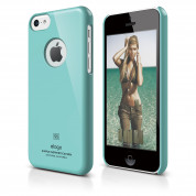 Elago C5 Slim Fit Case + HD Clear Film - кейс и HD покритие за iPhone 5C (светлосин)