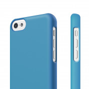 Elago C5 Slim Fit 2 Case + HD Clear Film - кейс и HD покритие за iPhone 5C (син-матиран) 1