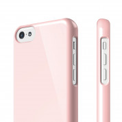 Elago C5 Slim Fit 2 Case + HD Clear Film - кейс и HD покритие за iPhone 5C (светлорозов) 1