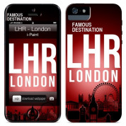 iPaint London Case - дизайнерски термополиуретанов калъф, защитно покритие за дисплея и скин за iPhone 5S, iPhone 5, iPhone SE