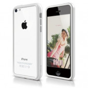 Elago S5C Bumper Case - силиконов бъмпер за iPhone 5C (бял)