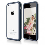 Elago S5C Bumper Case - силиконов бъмпер за iPhone 5C (син)