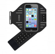 Skech Sport Аrmband - спортен калъф за ръката за iPhone 5, iPhone 5S, iPhone SE, iPhone 5C (сив-черен)
