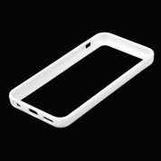 TPU Bumper Frame - силиконов бъмпер за iPhone 5C (бял) 2