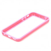 TPU Bumper Frame - силиконов бъмпер за iPhone 5C (розов) 2