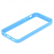 TPU Bumper Frame - силиконов бъмпер за iPhone 5C (син) 2