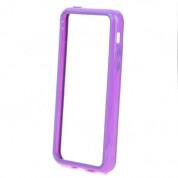 TPU Bumper Frame - силиконов бъмпер за iPhone 5C (лилав) 1