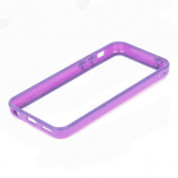 TPU Bumper Frame - силиконов бъмпер за iPhone 5C (лилав) 2