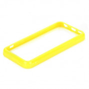 TPU Bumper Frame - силиконов бъмпер за iPhone 5C (жълт) 3