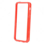 TPU Bumper Frame - силиконов бъмпер за iPhone 5C (червен) 1