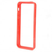 TPU Bumper Frame - силиконов бъмпер за iPhone 5C (червен)