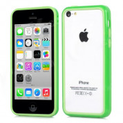 TPU Bumper Frame - силиконов бъмпер за iPhone 5C (зелен)
