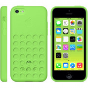 Apple iPhone Case - оригинален силиконов калъф за iPhone 5C (зелен) 5