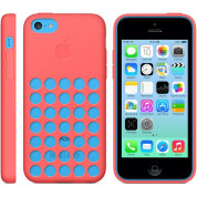 Apple iPhone Case - оригинален силиконов калъф за iPhone 5C (розов) 6