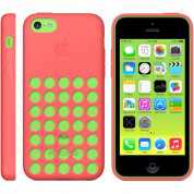 Apple iPhone Case - оригинален силиконов калъф за iPhone 5C (розов) 5