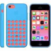 Apple iPhone Case - оригинален силиконов калъф за iPhone 5C (син) 4