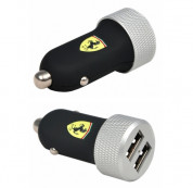 Ferrari Slim Car Dual MicroUSB - зарядно за кола с два USB изхода + MicroUSB кабел за устройства (черен) 1