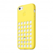 Apple iPhone Case - оригинален силиконов калъф за iPhone 5C (жълт)