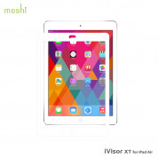 Moshi iVisor XT Clear - качествено защитно покритие за iPad Air, iPad 5 (2017) (бял)