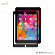 Moshi iVisor XT Clear - качествено защитно покритие за iPad Air, iPad 5 (2017) (черен)