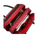 Knomo Scala North/South Trolley - луксозна дамска чанта с дръжки и колелца за MacBook и преносими компютри до 15 ин. (червена) 3
