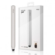 Elago Stylus Pen Grip - алуминиева писалка за iPhone, iPad и капацитивни дисплеи (сребрист)