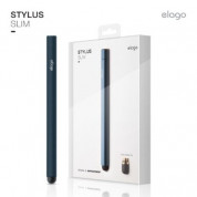 Elago Stylus Pen Slim - алуминиева писалка за iPhone, iPad, iPod и капацитивни дисплеи (син)