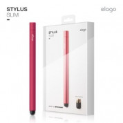 Elago Stylus Pen Slim - алуминиева писалка за iPhone, iPad, iPod и капацитивни дисплеи (розов)