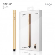 Elago Stylus Pen Slim - алуминиева писалка за iPhone, iPad, iPod и капацитивни дисплеи (златист)
