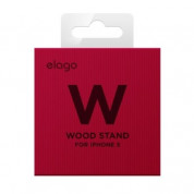 Elago W Stand - дървена поставка за iPhone 5, iPhone 5S, iPhone SE, iPhone 5C, iPad mini, iPad mini 2, iPad mini 3 (моаби) 5