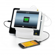 Kanex Sydnee Recharge Station - док станция с 4 USB изхода за зареждане за iPad, iPhone, iPod, таблети и смартфони (бял)