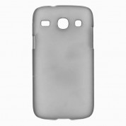 Protective Plastic Case - поликарбонатов кейс за Samsung Galaxy Core i8260 (сив-прозразчен)